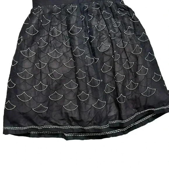 NWT Anthropologie Meadow Rue Womens 8 Lace Dress Black Ivory Strapless - Picture 4 of 9